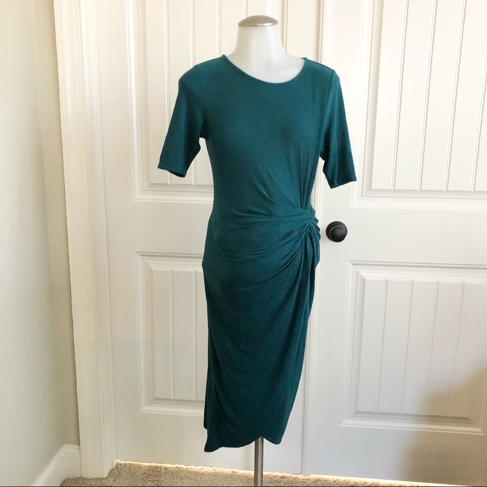 Faux Wrap Maternity Dress